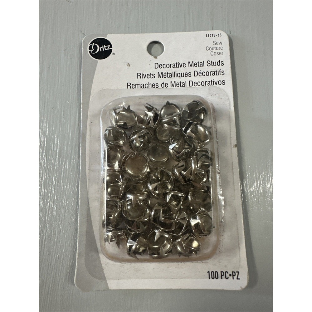 Fritz Silver Metal Studs Rivets 100 PC